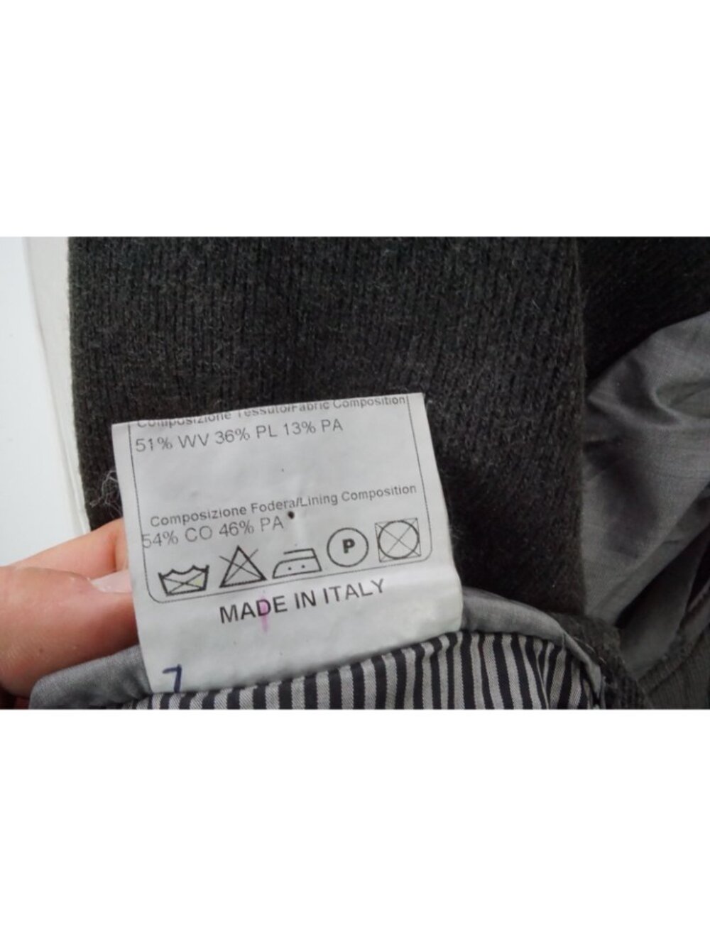 Tagliatore Gray Woven Wool Blend Sport Coat Jacket Sz 42R US Brand New - Picture 9 of 9